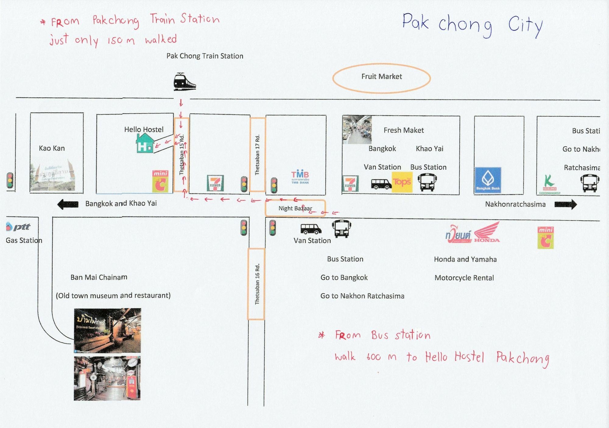 Hello Hostel Pak Chong Exterior foto